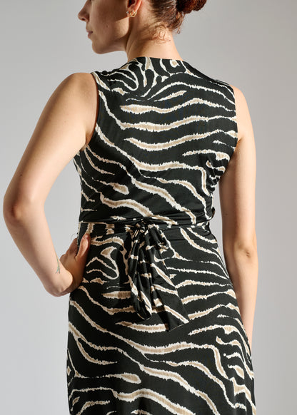 Dress Milou: Animal Print Midi Dress