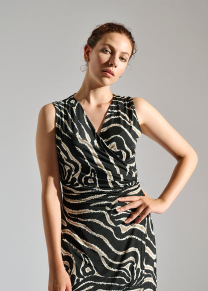 Dress Milou: Animal Print Midi Dress